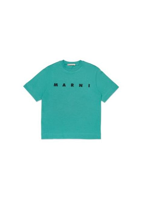 T-shirt con logo MARNI KIDS | M002MV M00RF0M545